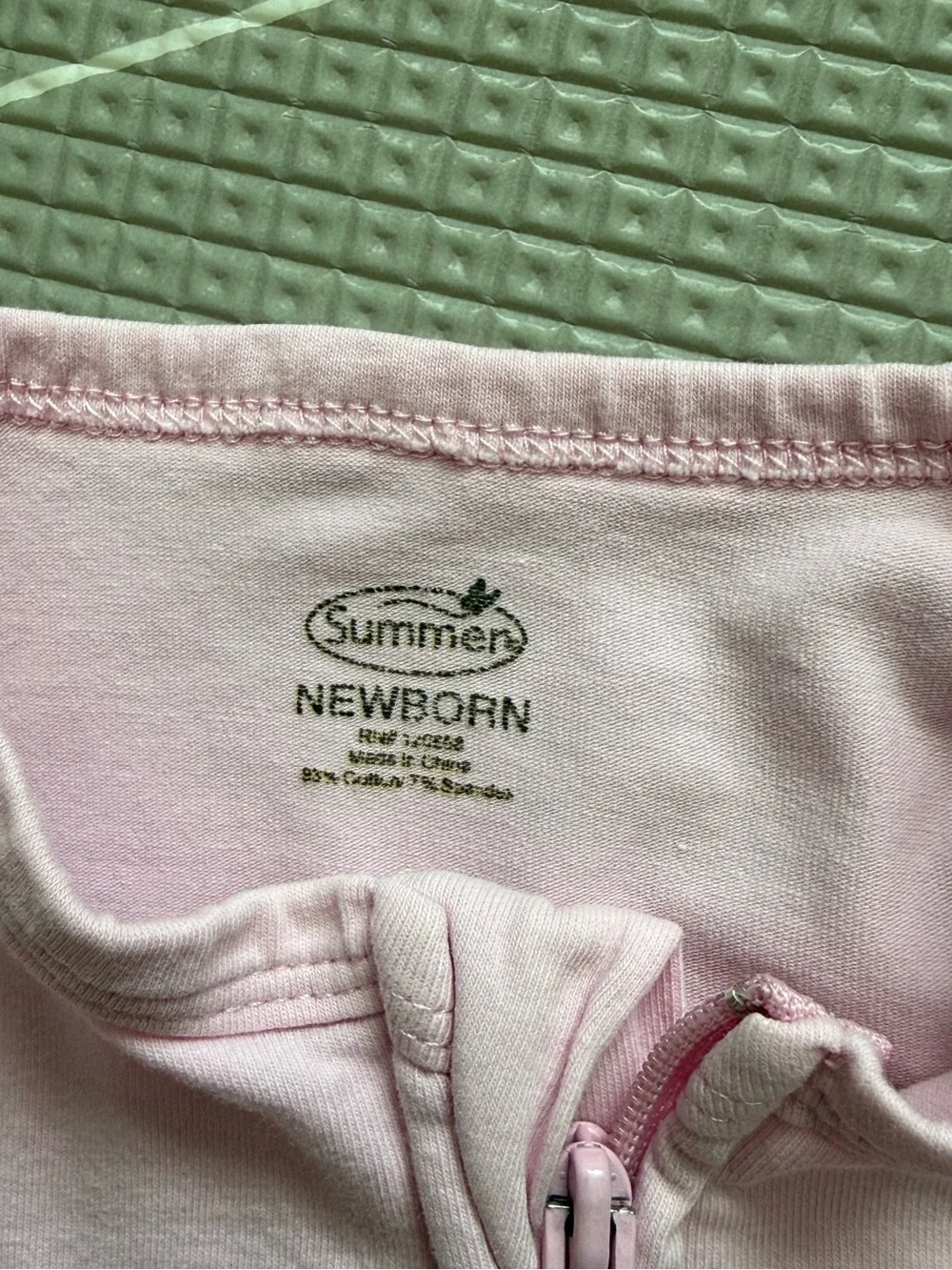 Summer|Light Pink Cotton Full zip Sleep Sack swaddle for baby girl•••NB staple